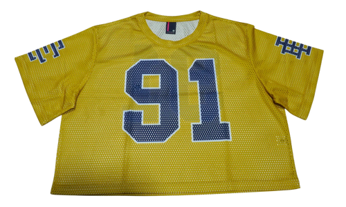 EE CROPPED JERSEY CORE MESH "Yellow/ Navy" EE745