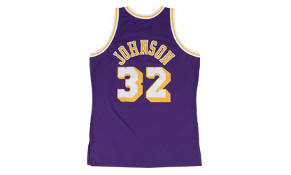 NBA Magic Johnson Swingman Road Jersey "1984 Los Angeles Lakers - Purple" SMJYGS18176 LALPURP84EJH