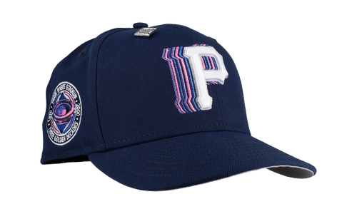 59FIFTY Pittsburgh Pirates Trippy Three Golden Decades Fitted Hat "Navy Metallic" NE356