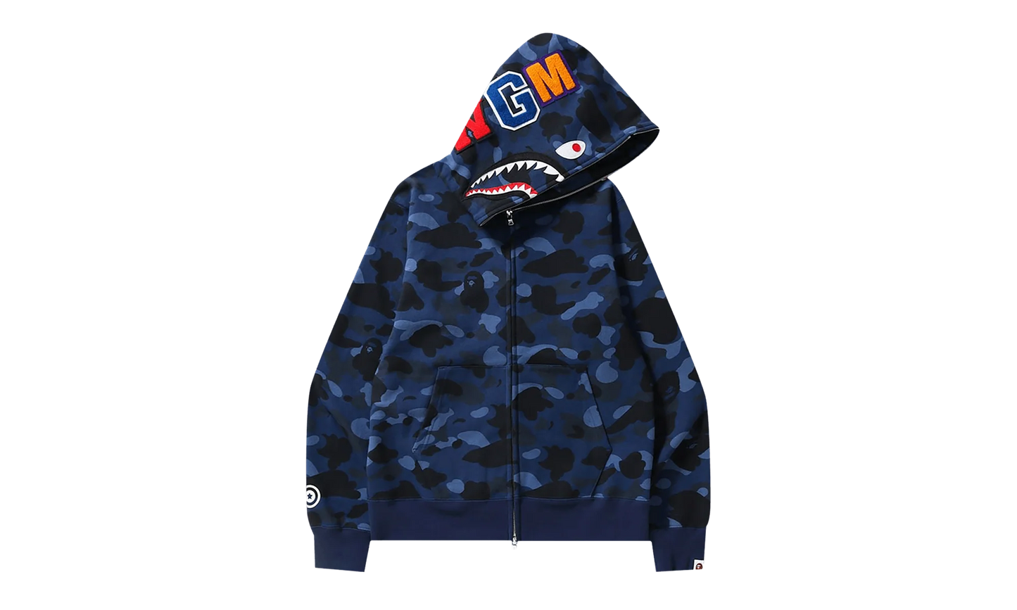 Color Camo Shark Full Zip Hoodie "Navy" 1H70 115 008 NAVY