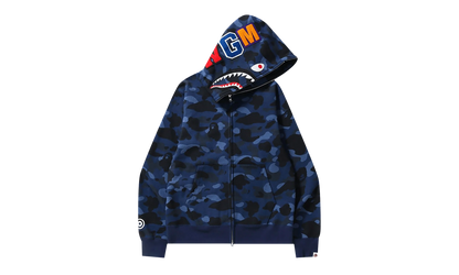 Color Camo Shark Full Zip Hoodie "Navy" 1H70 115 008 NAVY