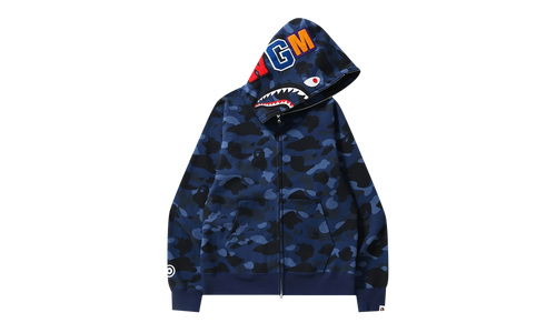 Color Camo Shark Full Zip Hoodie "Navy" 1H70 115 008 NAVY