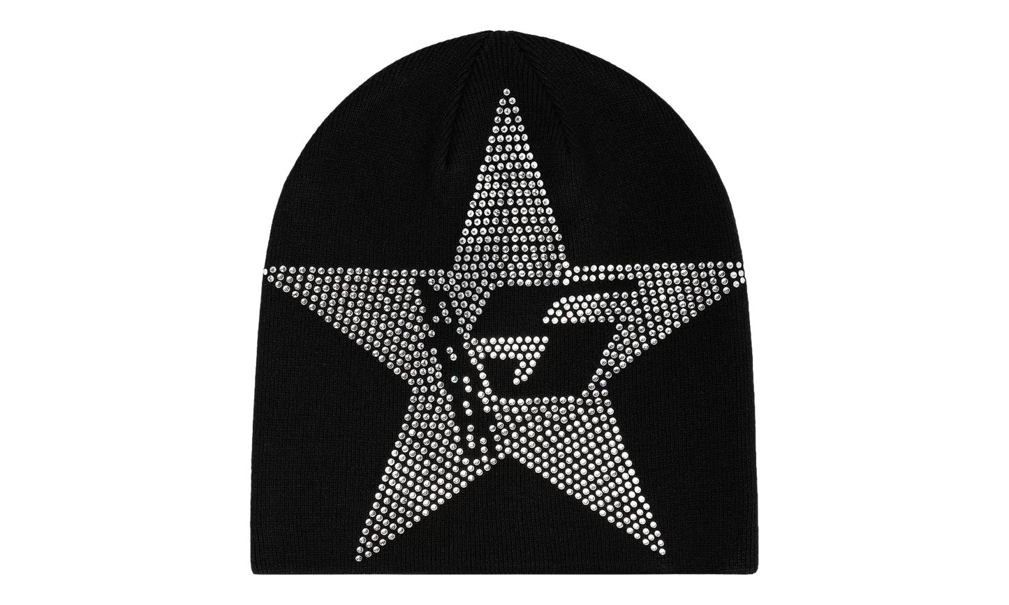Star Rhinestone Skully "Black" SP5der297