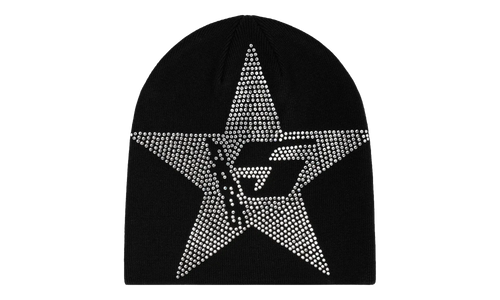 Star Rhinestone Skully "Black" SP5der297