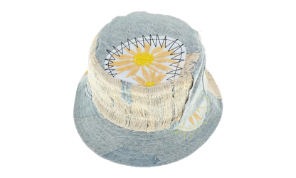 Blue Daisy Upcycled Bucket Hat "Blue" 2637 1SS220703DUBH SKY