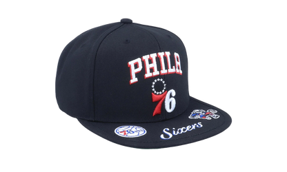 NBA Front Loaded Snapback Cap "Philadelphia 76ers - Black" HHSS2998 P76YYPPPBLCK