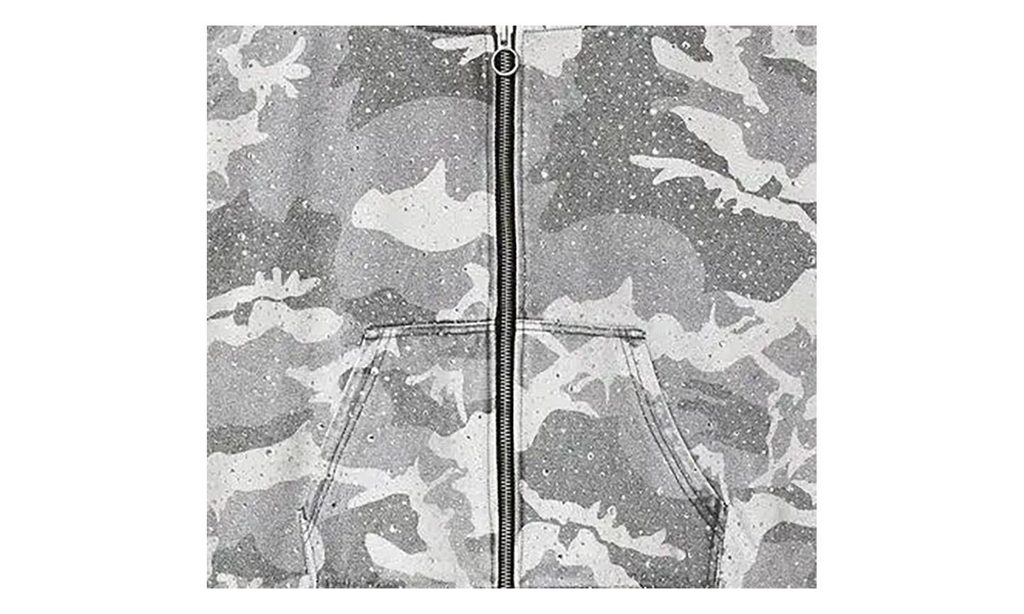 Winter Crystal Camo Work Jacket "Washed White Camo" VAL166