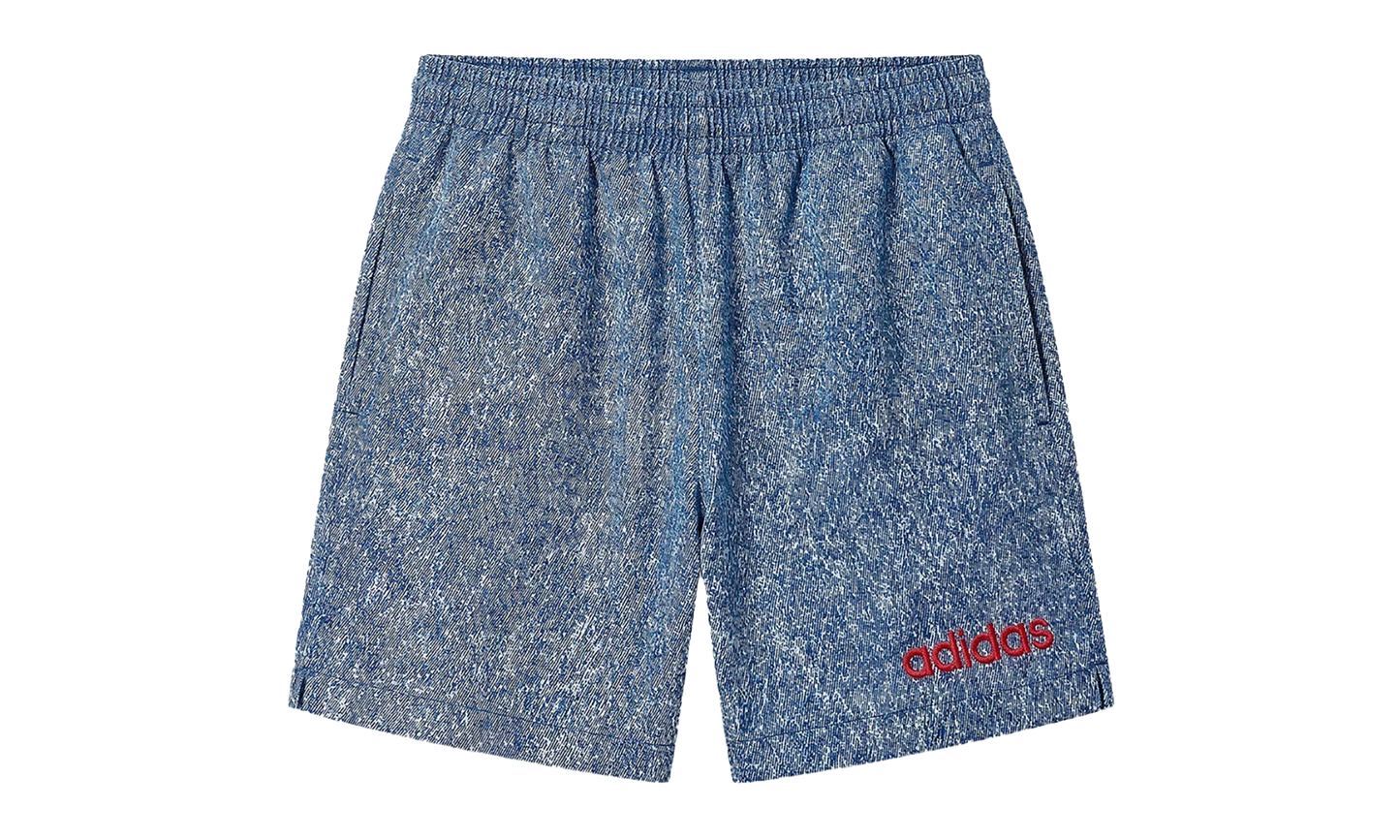 Denim Graphic Nylon Short "USA" KB2804