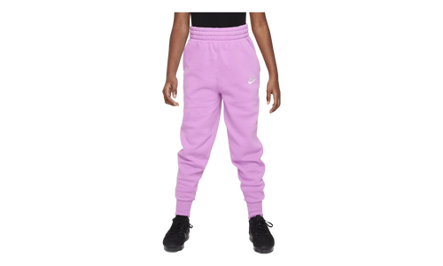 Sportswear Club Fleece Girls' High-waisted Fitted Pants GS "Rush Fuchsia / Rush Fuchsia / White" FD2921 532