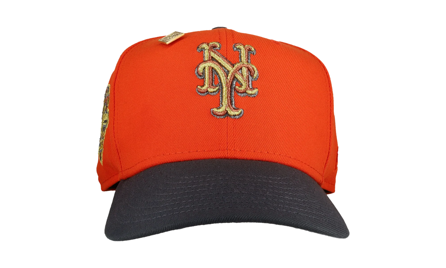 59FIFTY New York Mets 2000 World Series Fitted Hat "Orange / Gray" NE184