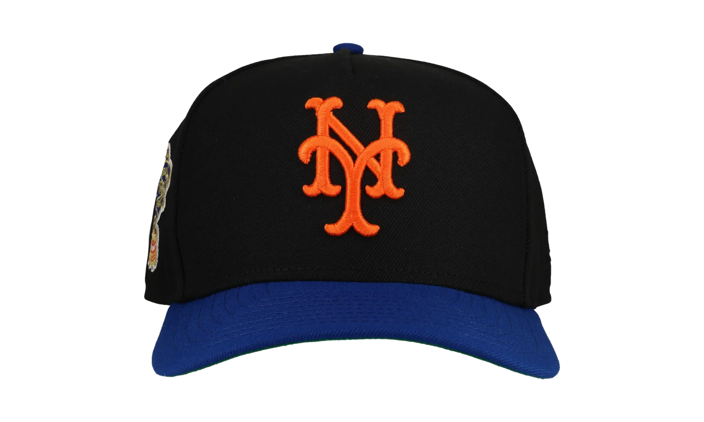 9FIFTY New York Mets 1964 World Series A Frame Snapback Hat "Black / Royal Blue" NE178