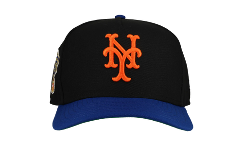 9FIFTY New York Mets 1964 World Series A Frame Snapback Hat "Black / Royal Blue" NE178