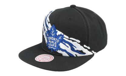 NHL Vintage Paintbrush Snapback Cap "Toronto Maple Leafs - Black" 6HSSSH22087 TMLBLCK