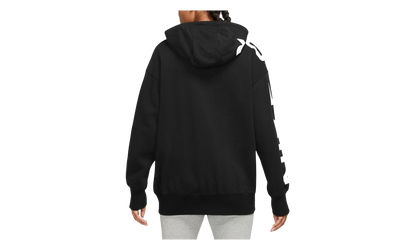 Sportswear Air Fleece Oversized Full-Zip Hoodie WMNS "Black / White" FB8047 010