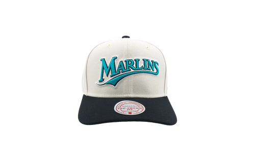 MLB Cooperstown Off Word Pro Snapback Cap "Miami Marlins - Off White" HP11517 FMAOFWH