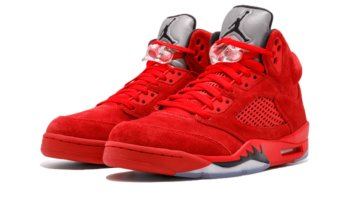 5 Retro "Red Suede" 136027 602