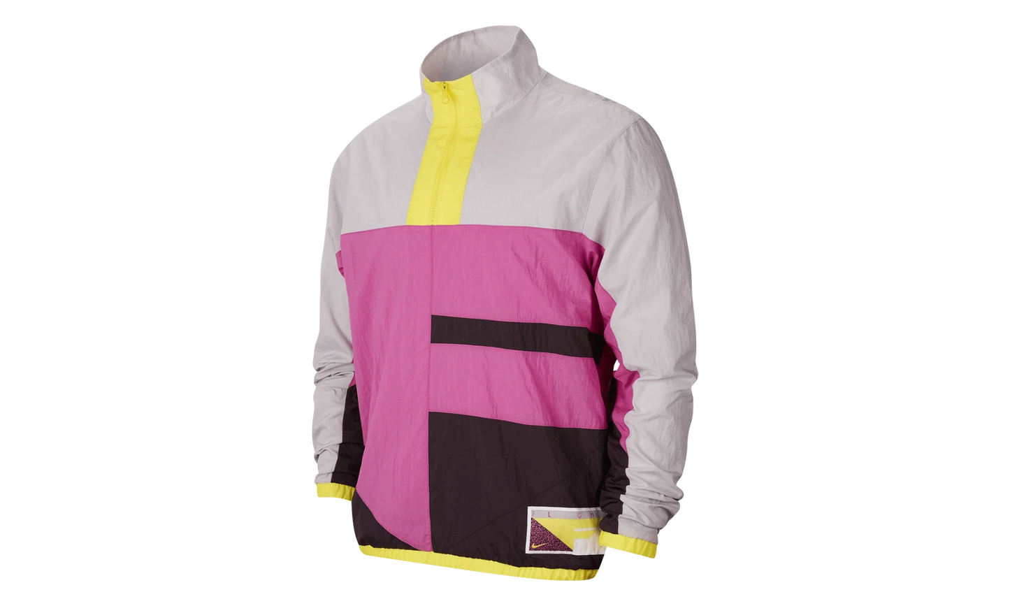 Air NSW Flight Series Half Zip Breaker Jacket "Pink Yellow Black" CN8508 623