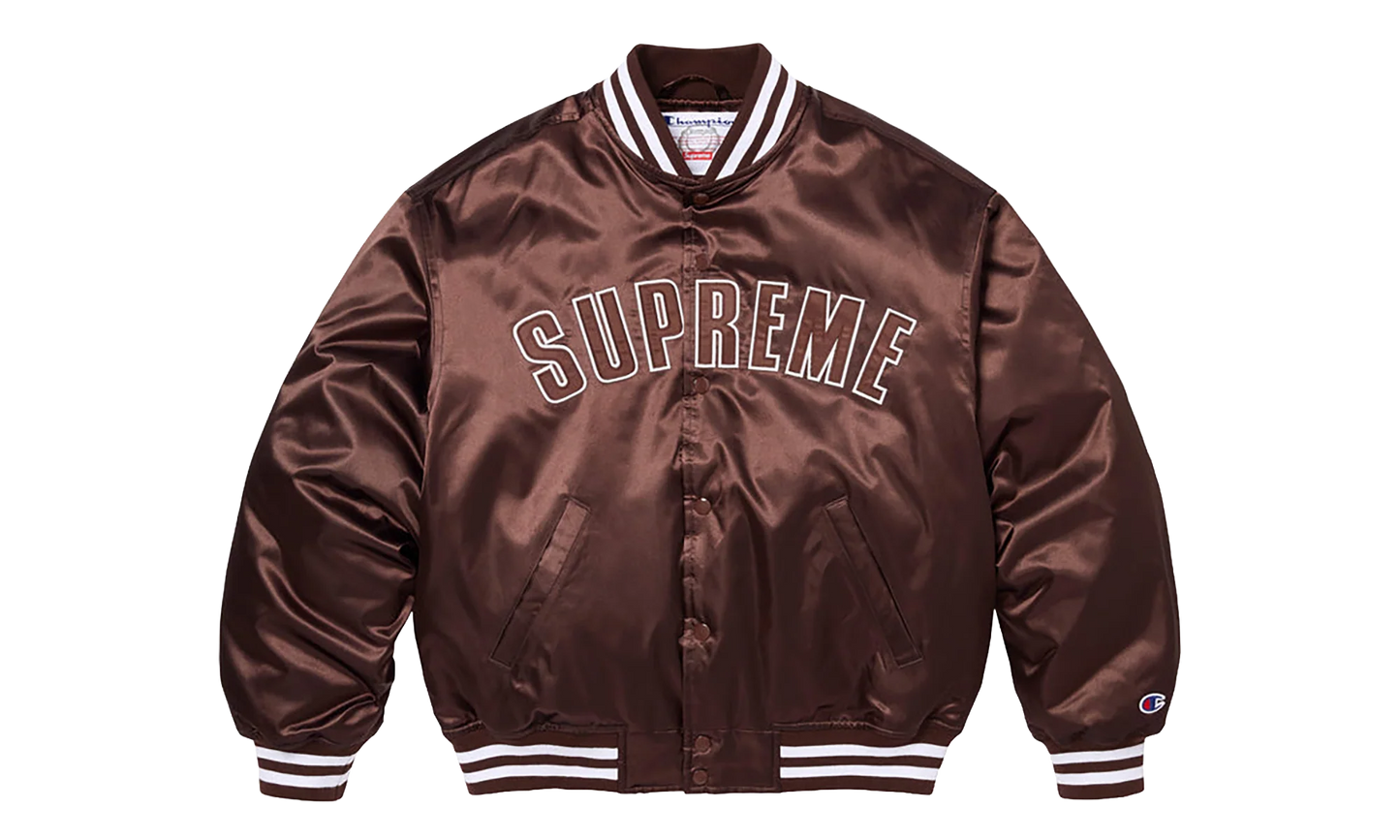 Champion® Satin Varsity Jacket "SS26 - brown" SU27457