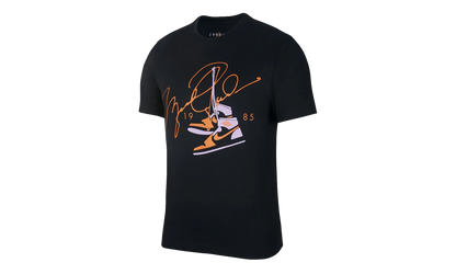 Air Jordan AJ85 Signature Short Sleeve Tee "Black / Red" BQ5538 010