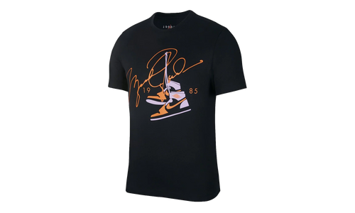 Air Jordan AJ85 Signature Short Sleeve Tee "Black / Red" BQ5538 010