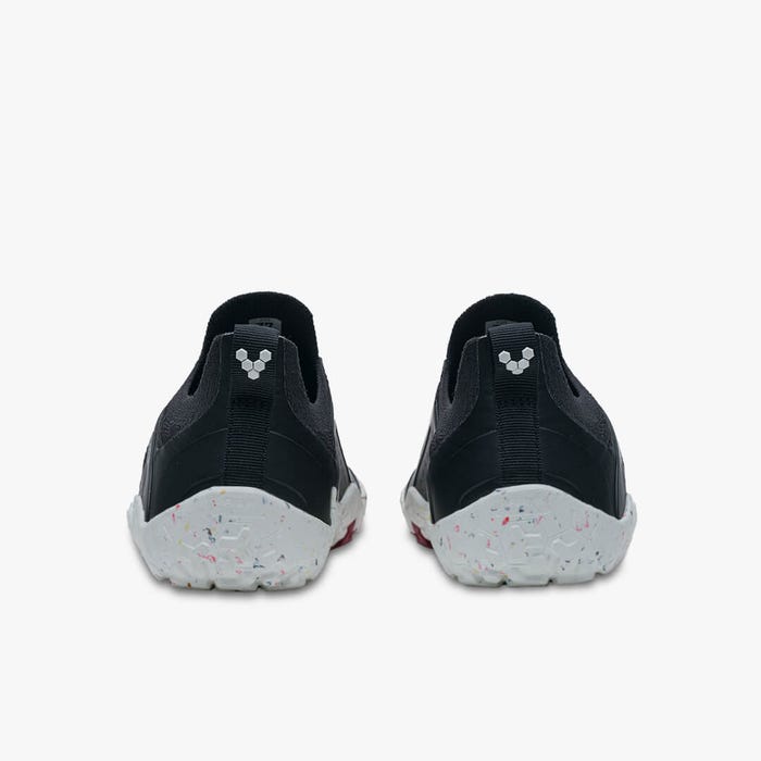 Vivobarefoot Men's Primus Trail Knit FG in Obsidian White