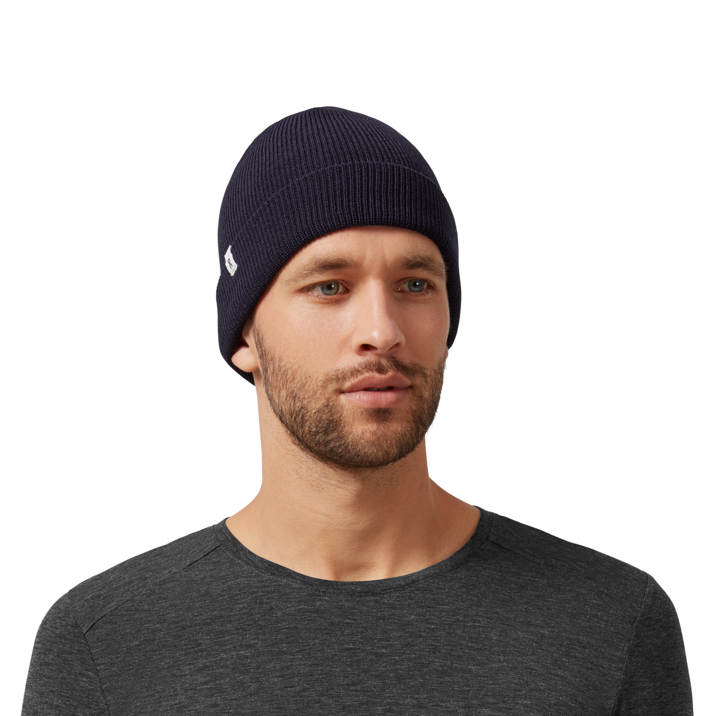Merino Beanie in Navy