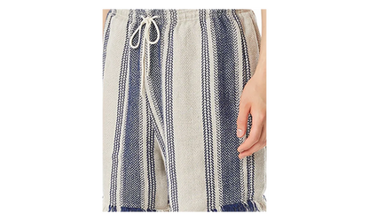 Stripe Linen Training Pants "Indigo" 963563