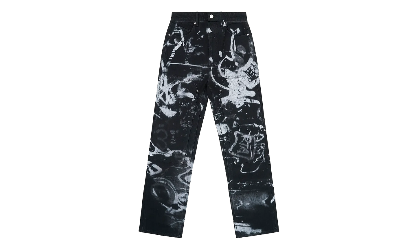 Lost Frequencies Ricardo Graffiti Slim-Fit Jeans "Black" MLFQD1057 J2116GRFGP