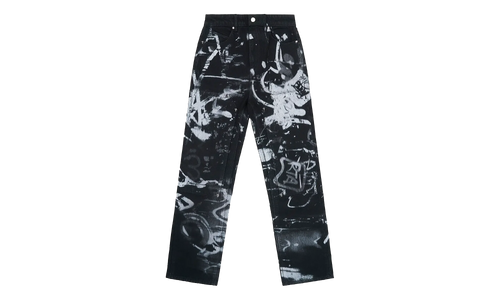 Lost Frequencies Ricardo Graffiti Slim-Fit Jeans "Black" MLFQD1057 J2116GRFGP