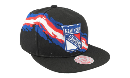 NHL Vintage Paintbrush Snapback Cap "New York Rangers - Black" 6HSSSH22087 NYABLCK