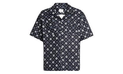 Cross Bandana Rayon Shirt "Black / White" RHPF24SR02450 BLW