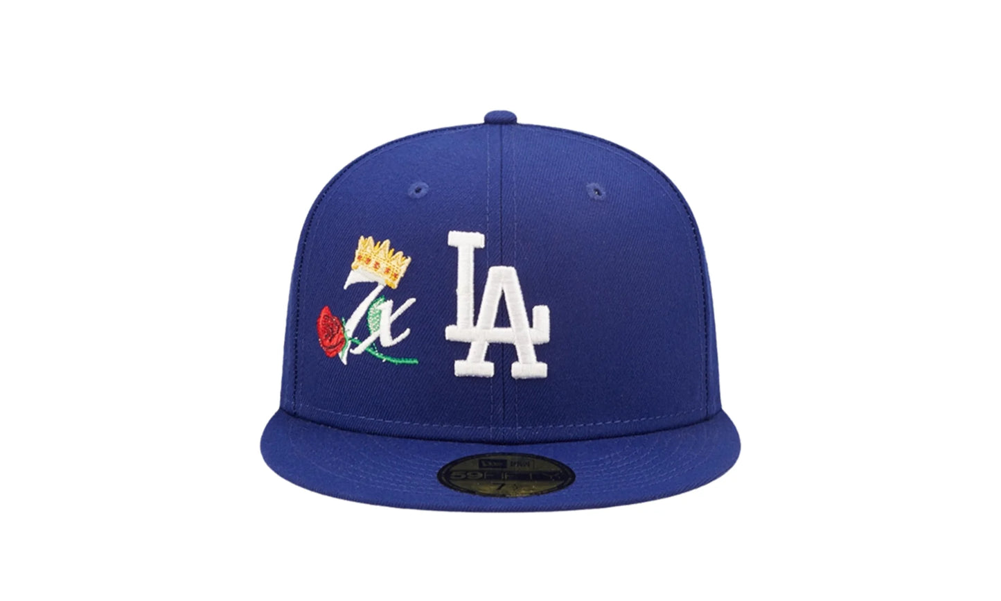 59Fifty MLB Los Angeles Dodgers Crown 7X Champs Fitted Hat "Blue" 60243481