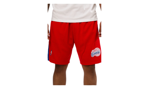 NBA Swingman Basketball Shorts "2000-01 Los Angeles Clippers - Red" LACSCAR00