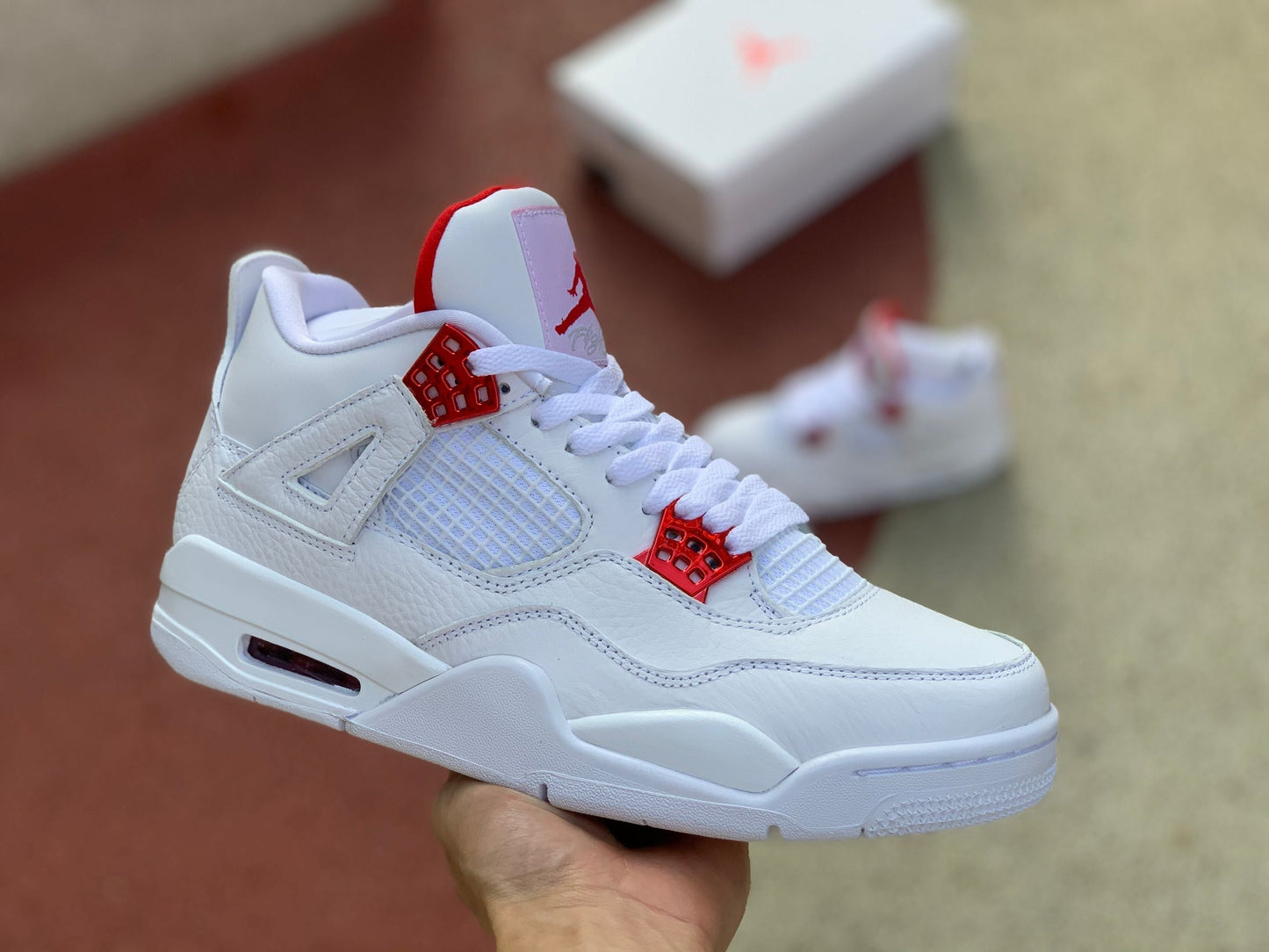 4 Retro Metallic Red
