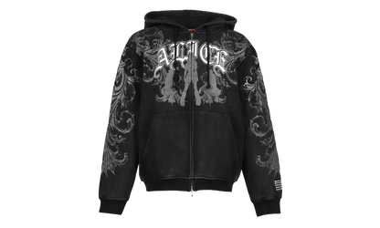 Alice Hollywood Graphic Zip Hoodie "Black" MAH25FL001