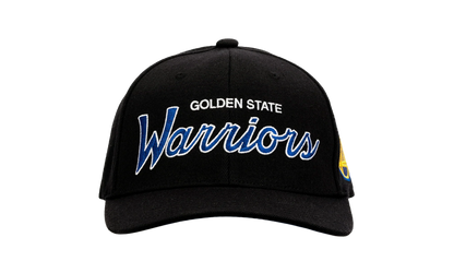NBA Team Script 2.0 Stretch Snapback Cap "Golden State Warriors - Black" HHSS3281 GSWYYPPPBLCK