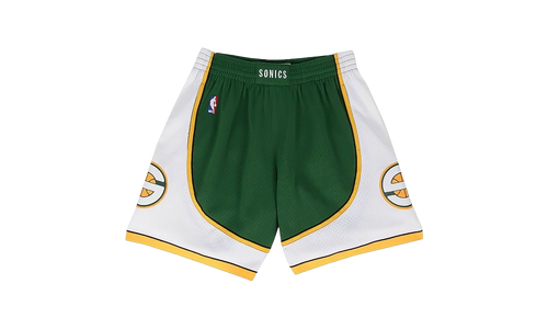 NBA Swingman Road Shorts "2007-08 Seattle SuperSonics - Dark Green" SMSHGS18254 SSUDKGN07