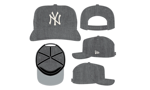 9TWENTY New York Yankees Snapback Hat "Graphite Nylon" NE285