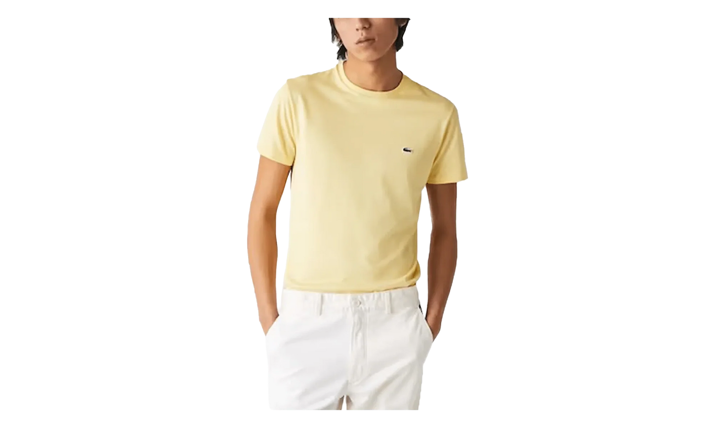 Crew Neck Pima Cotton Jersey T-shirt "Yellow" TH6709 6XP