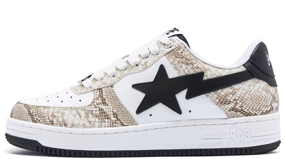 A Bathing Ape Sta Snake Skin Beige