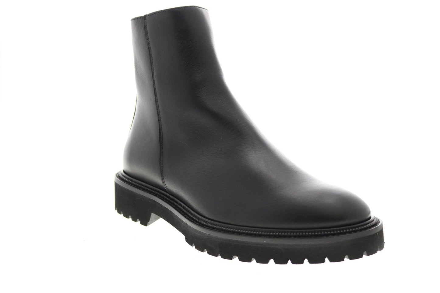 Aquatalia Pasquale Calf 34M0937-BLK Mens Black Leather Casual Dress Boots