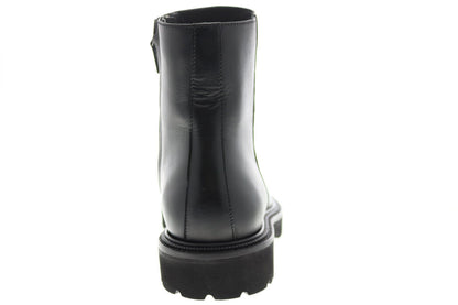 Aquatalia Pasquale Calf 34M0937-BLK Mens Black Leather Casual Dress Boots