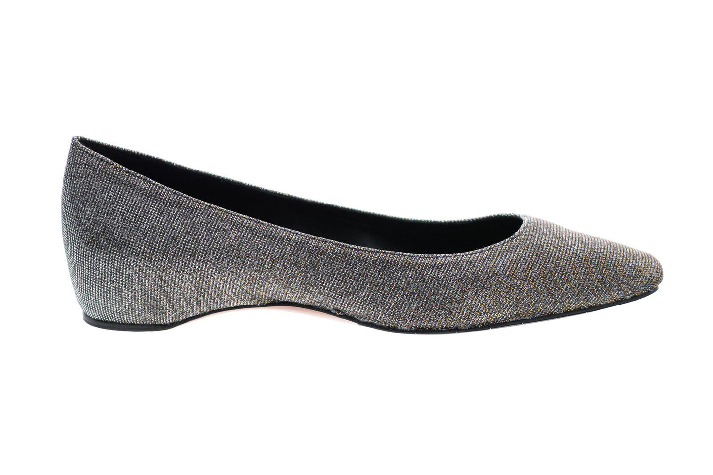 Aquatalia Marcella Glitter 34L3005-MLT Womens Gray Canvas Flats Ballet Shoes