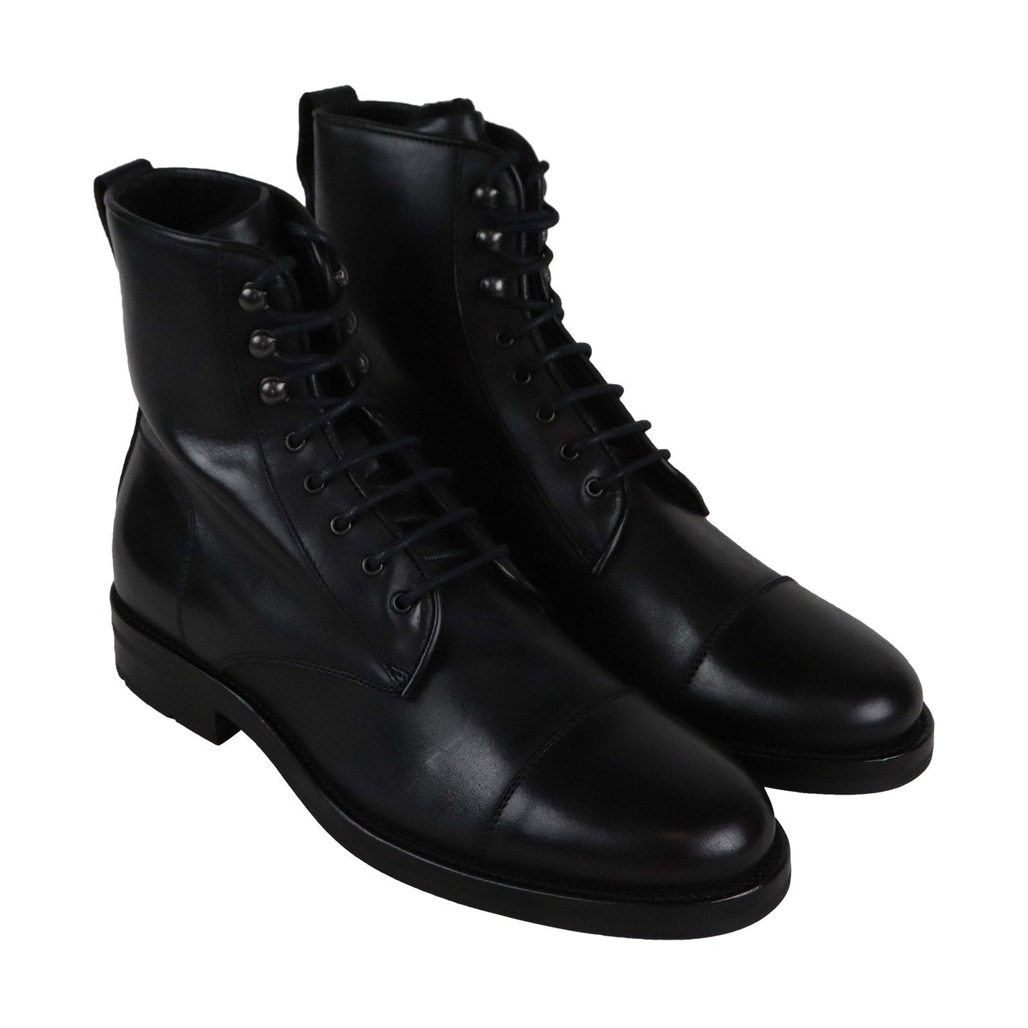 Aquatalia Odell Waxy Pul Up Sherling 34M0083 Mens Black Casual Dress Boots