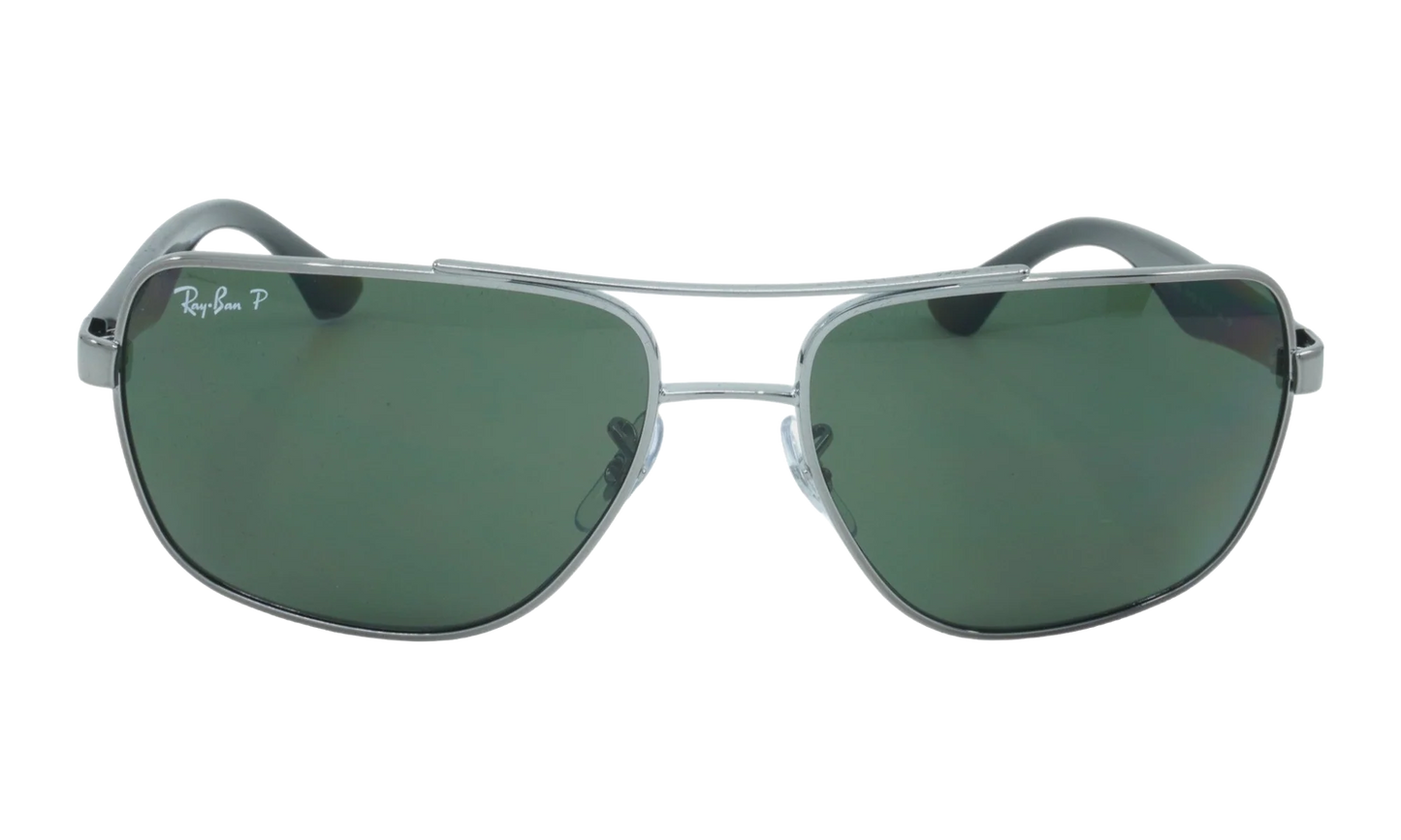 SQUARE Polarized Sunglasses "GUNMETAL" RB3483-004-58_60
