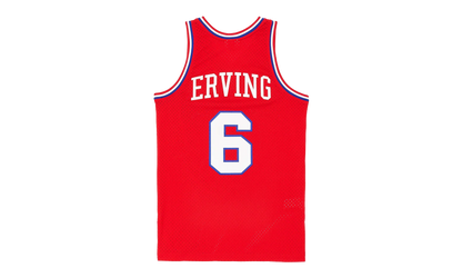 1982-83 Julius Erving Philidelphia 76ers Swingman Jersey "Red Multi" MN1982 83JEP76SJ