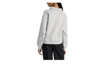 French Terry Polo Sweatshirt WMNS "Ash Heather" WT51513AHH