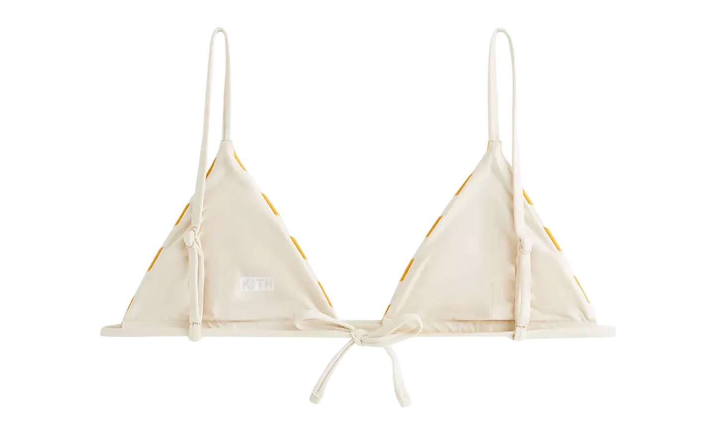 Lucia II Kith Stripe Triangle Top WMNS "Pastel Yellow" KITH122