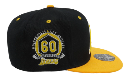 NBA Hardwood Classics Yellow Toe Fitted Cap "Los Angeles Lakers - Black / Yellow" 6HSFSH21501 LALBKYW