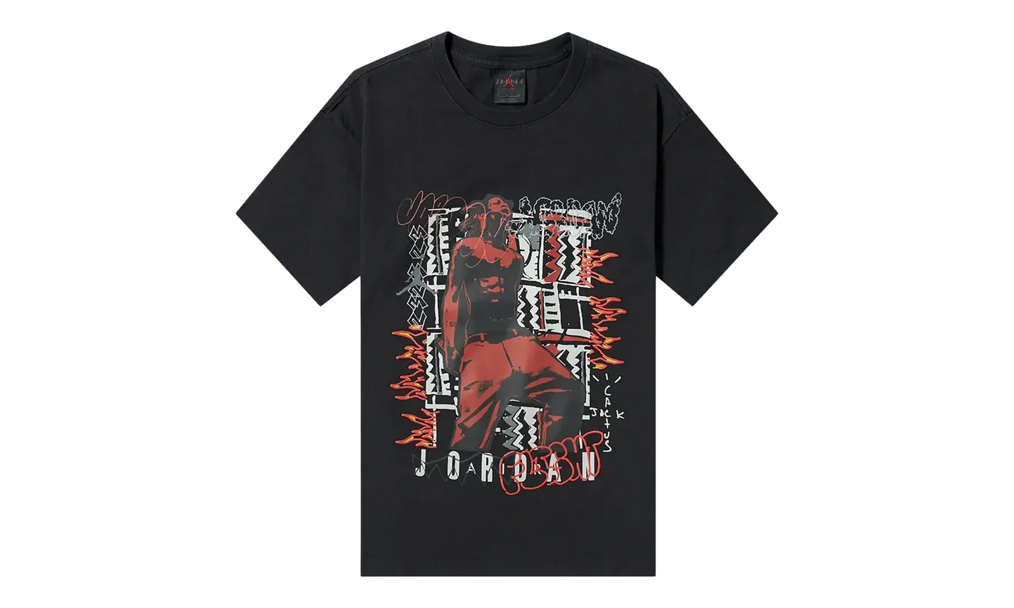 Cactus Jack x Air Jordan MJ 2 T-Shirt "Black" TSUC55